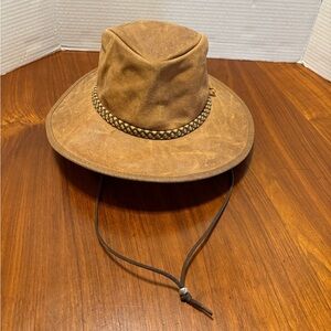 Rocky Mountain Outback Leather The Mountain Crusher Unisex Hat M/L Made in USA